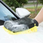 Chenille washandschoen voor de auto – dubbelzijdig