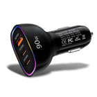 USB-C lader voor de auto – 3 poorten en RGB
