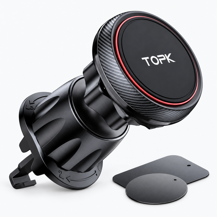 TOPK magnetische autotelefoonhouder – 360° draaibaar